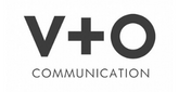 V&O communication agency logo greyscale.